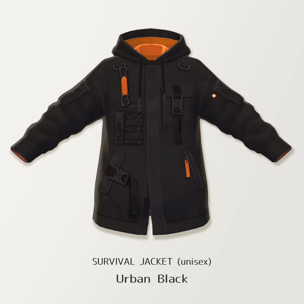 【VRoid】SURVIVAL JACKET (unisex) 【VRoid β & stable ver.】