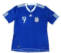 アルゼンチン代表 2010/11 アウェイ ユニフォーム #9 Mサイズ adidas