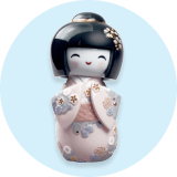 Búp bê Kokeshi